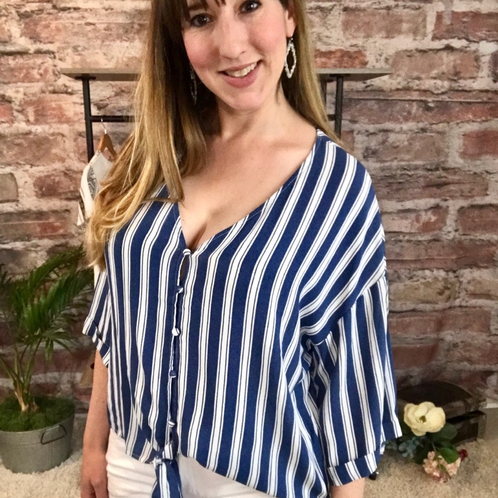 Blue and white stripe
